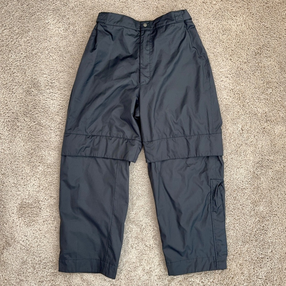 Tourney‎ Zip Off Convertible Pants Mens Medium Black Golf Snowboard Rainwear